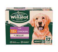 WINALOT Classics Mixed in Jelly Chicken Wet Dog Food Cans 12x400g