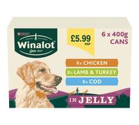 WINALOT Classics Mixed in Jelly Wet Dog Food 400g (Pack of 6)