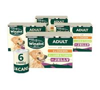 WINALOT Classics Mixed in Jelly Wet Dog Food Cans 6x400g (Pack of 4)