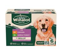 WINALOT Classics Mixed in Jelly Wet Dog Food Cans 6x400g (Pack of 4)