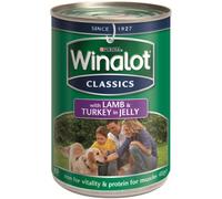 Winalot Dog Food Classics Lamb & Turkey 24 x 400g Tins