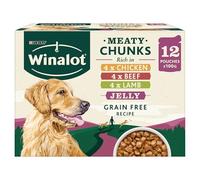 Winalot Dog Food Pouches Mixed in Jelly, 12 x 100 g