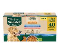 WINALOT Friday Suppers Mixed Variety Fish in Gravy Wet Dog Food 40x100g