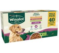 Winalot Meaty Chunks in Jelly Mega Pack - 40 x 100g