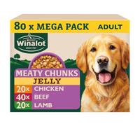 Winalot Perfect Portions Dog Food Mixed in Jelly, 80 x 100 g - Convenient, Balanced Meals for Dogs