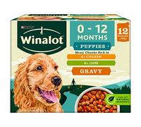 Winalot Puppy Mixed in Gravy Wet Dog Food Pouches 12x100g, Pack of 4