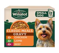 WINALOT Meaty Chunks Small Dog Mixed in Gravy Wet Dog Food - 12 x 85g