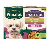 Winalot Meaty Chunks Small Dog Mixed in Jelly Wet Dog Food 12x100g (Pack of 4)