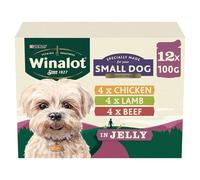 Winalot Meaty Chunks Small Dog Mixed in Jelly Wet Dog Food 12x100g (Pack of 4)