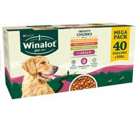 Winalot Meaty Chunks in Jelly Mega Pack - 40 x 100g