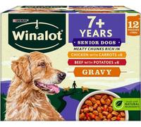 Winalot Senior Mixed In Gravy Wet Dog Food Pouches 12X100G (Pack Of 4)