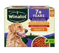 Winalot Senior Mixed in Gravy Wet Dog Food Pouches 12x100g, Pack of 4