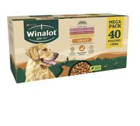 Winalot Sunday Dinner Mixed in Gravy Dog Food, 40x100 g (Pack of 1), Cream/Green