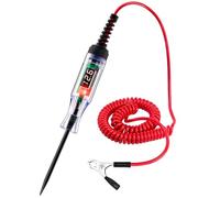 WINAMOO Automotive Test Light 5-90V Digital LED Circuit Tester with Voltage Display, Auto Bidirectional Light Tester, Electrical Voltage Tester with Extended Spring Wire & Probe for Car/RV/Vehicles