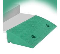 WInara 3" 4" 5" Rise Rubber Curb Ramp, 6" 7" Threshold Ramp, Heavy Duty Wheelchair Ramp, Non-Slip Driveway Ramp, Kerb Ramp for Scooters Cars Trailer Truck Bik(Green,50x27x13cm)