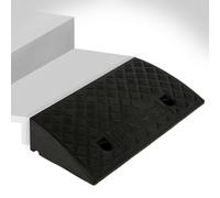 WInara 3" 4" 5" Rise Rubber Curb Ramp, 6" 7" Threshold Ramp, Heavy Duty Wheelchair Ramp, Non-Slip Driveway Ramp, Kerb Ramp for Scooters Cars Trailer Truck Bik(Black,50x50x19cm)