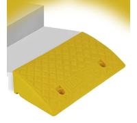 WInara 3" 4" 5" Rise Rubber Curb Ramp, 6" 7" Threshold Ramp, Heavy Duty Wheelchair Ramp, Non-Slip Driveway Ramp, Kerb Ramp for Scooters Cars Trailer Truck Bik(Yellow,50x27x13cm)