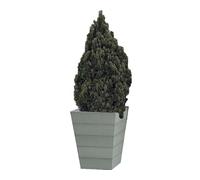 Winawood Maison and Garden Polymer Wood Effect Zero Maintenance Recyclable and Fully Weatherproof Large Planter (43 x 43 x 55cm) - Stone Grey