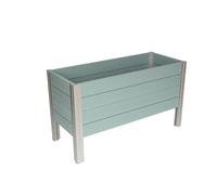 Winawood Maison and Garden Polymer Wood Effect Zero Maintenance Recyclable and Fully Weatherproof Rectangular Raised Planter (97 x 39.4 x 60cm) (Powder Blue)