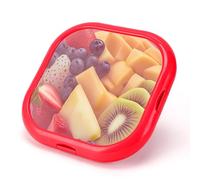 Winb Lunch Saver & Avocado Saver & Onion Storage, 8 inch Reusable Fruit, Veggie and Food Savers - Ideal for Avocados, Tomatoes, Sandwich, Garlic, Onions, and More (Red color)
