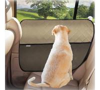 Winbate 2PCS Car Door Protector for Dogs Pet Car Cover-Waterproof Scratchproof Nonslip Durable Machine Washable (2 Packs Universal Fit) (Cream)