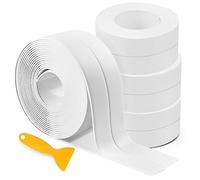 winbest 4 Pack Bath Sealant Strip, Bathroom Sealant Tape, Caulk Strip, Waterproof and Adhesive Seal Tape with Sealing Tool for Bathtub Toilet, Shower, Wall Corner, Kitchen(White) (HQA9715B005UK)