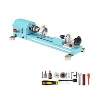 Winbomgo Mini Wood Lathe, Multipurpose Lathe Machine, Milling Lathe, Cutting, Polishing, Professional Table, Top Lathe Tool Kit