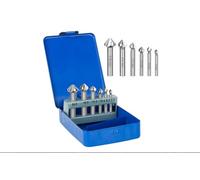 Wincal 6Pcs Countersink Drill Bits Set, HSS 90 Degree Counter Sinker Drill Bits Set, Metal Woodworking Chamfering Cutter, HSS Titanium Coated Chamfer Drill Bit 6.3-20.5mm (Blue Iron Box)