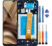 WINCGYCG for Samsung A12 Screen Replacement kit for Samsung Galaxy A12 a125u1 s127dl a125a a125w a125m a125f LCD Display Touch digitizer Screen Assembly Part with Tools 6.5 inch Black with Frame