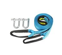 Winch Cable 3/4/5M 8 Tons Tow Cable Strap Car Towing Rope with Hooks High Strength Nylon for Heavy Duty Emergency(5m)