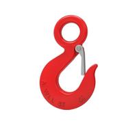 Winch Hook 0.75-30T Heavy Duty Rigging Crane Eye Hook Industrial Crane Hoist Rigging Hook for Weight Lifting and Ship Construction(15t)