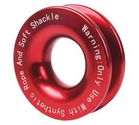 Winch Puller Block - 41000 LB Aluminum Flexible Shackle Ring High Strength Recovery Soft Shackle Recovery | Winch Accessory Kit, Tow Ring R