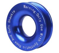 Winch Puller Block - 41000 LB Aluminum Flexible Shackle Ring High Strength Recovery Soft Shackle Recovery | Winch Accessory Kit, Tow Ring R