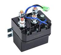 Winch Relay, for 1500-5000lb Winches ATV UTV Universal Winch Contactor Solenoid Relay Winch Solenoid, Black for Solenoid for ATV Winch Winch Solenoid Winch contactor Winch Solenoid