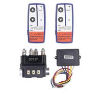 Winch Relay Kit, 12V 250A Winch Solenoid Relay Contactor with Remote Controller, Relay Contactor Switch for Industrial Vehicle Snowmobile Field Mower