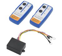 Winch Remote Controller 2pcs + Receiver 12V 23m/75ft Range 433MHz Black Twin Pro