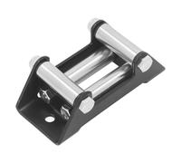 Winch Roller Fairlead, 4500lbs 4 Way Universal Mount Cable Guide Heavy Duty Nut Disassembly, High Strength Roller Steel Fairlead for ATV, UTV, SUV, Recovery Off Road Truck Vehicles