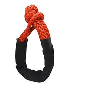 Winch Rope, Rope Shackle Synthetic Car Flexible Shackles 55000lbs Recovery Ring Trailer Tow Strap Pull 17t Car Broke Down Winch Accessories(Trailer rope)