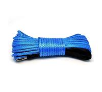 Winch Rope String Line Cable With Sheath Gray Synthetic Towing Rope 15m 7700LBs Car Wash Maintenance String For ATV UTV Off-Road(Blu)