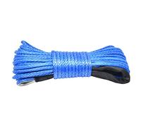 Winch Rope String Line Cable With Sheath Gray Synthetic Towing Rope 7700LBs Car Wash Maintenance String For ATV UTV Off-Road(Blu)