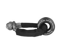 Winch Rope Synthetic Soft Shackle+Recovery Set Rugged Shackles With Protective Sleeve For Truck (U*T*V) ATV Vehicle Recovery(Black Rope Ring)