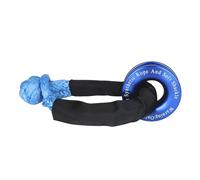 Winch Rope Synthetic Soft Shackle+Recovery Set Rugged Shackles With Protective Sleeve For Truck (U*T*V) ATV Vehicle Recovery(Blue Rope Ring)