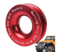Winch Snatch Block - 41,000 lbs Aluminum Alloy Recovery Ring, Heavy Duty Towing Pulley | Rust Proof Portable ATV Winch Accessory Kit for Off Road Recovery, Vehicle Pulling, Rescue Operat