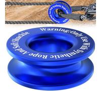 Winch Snatch Recovery Ring, Heavy Duty 45000 Lbs Break Strength Snatch Block Ring, Towing Rcovery Snatch for Soft Shackle and Synthetic Rope, Compatible with ATV UTV SUV Truck Off-Road Vehicle (Blue)