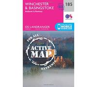 Winchester & Basingstoke Map | Weatherproof | Andover & Romsey | Ordnance Survey | OS Landranger Active Map 185 | England | Walks | Cycling | Days Out | Maps | Adventure