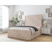 Winchester Bed Frame with Mattress Comfort Beds Light Sand Small Double