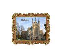 Winchester England UK Refrigerator Magnet 3D Travel Souvenir Fridge Decoration Magnetic Sticker Craft Collection