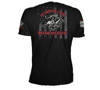 Winchester The American Legend Stars and Stripes Vintage US Flag Graphic T-Shirt for Men