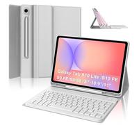 WINCHKING Keyboard Case for Samsung Galaxy Tab S10 Lite/ S10 FE/ S9 FE 5G 10.9 Inch/Tab S9 11 Inch with S Pen Holder,Light Gray