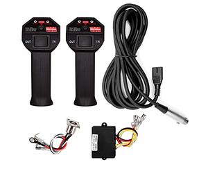 WINCHMAX 12v Winch Wireless Remote Control Kit, Twin SL Series Large Grip Handsets. Control Box Reciever 60mm x 45mm x 22mm. Long Operating Range, over 100ft / 30m
